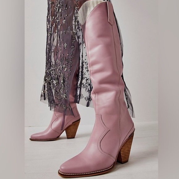Free People Leni Tall Western Boots - Picture 1 of 2